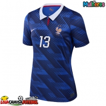 Camisa de Futebol França Kante #13 Equipamento Principal Mulheres Mundo 2026 Manga Curta